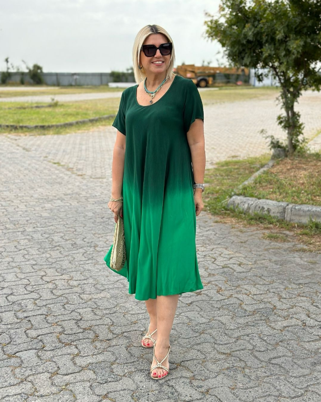 Manuela™ | Elegante jurk met korte mouwen