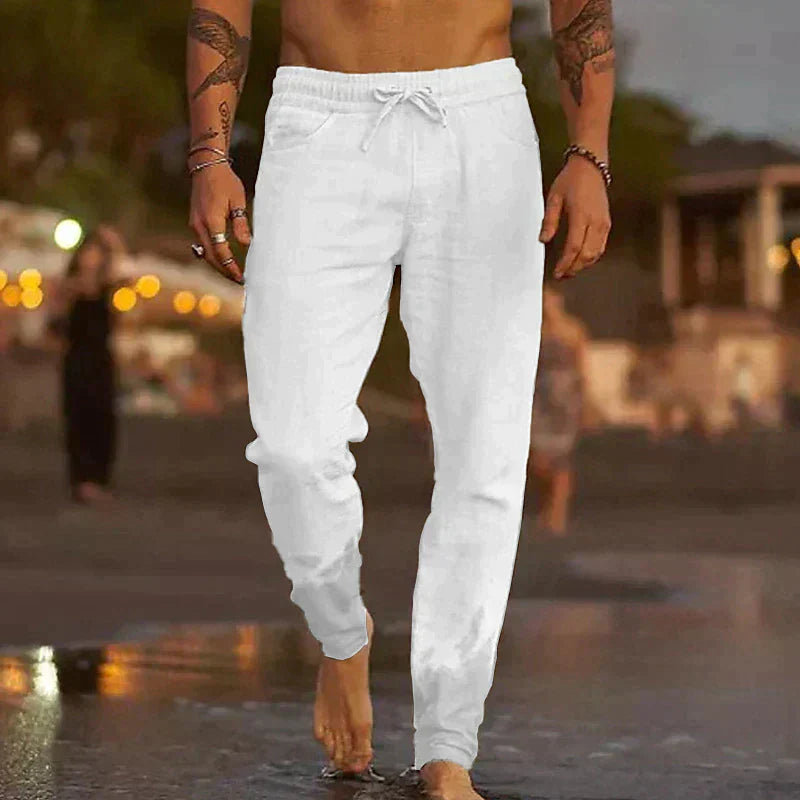 Virgil™ | Linnen strandbroek