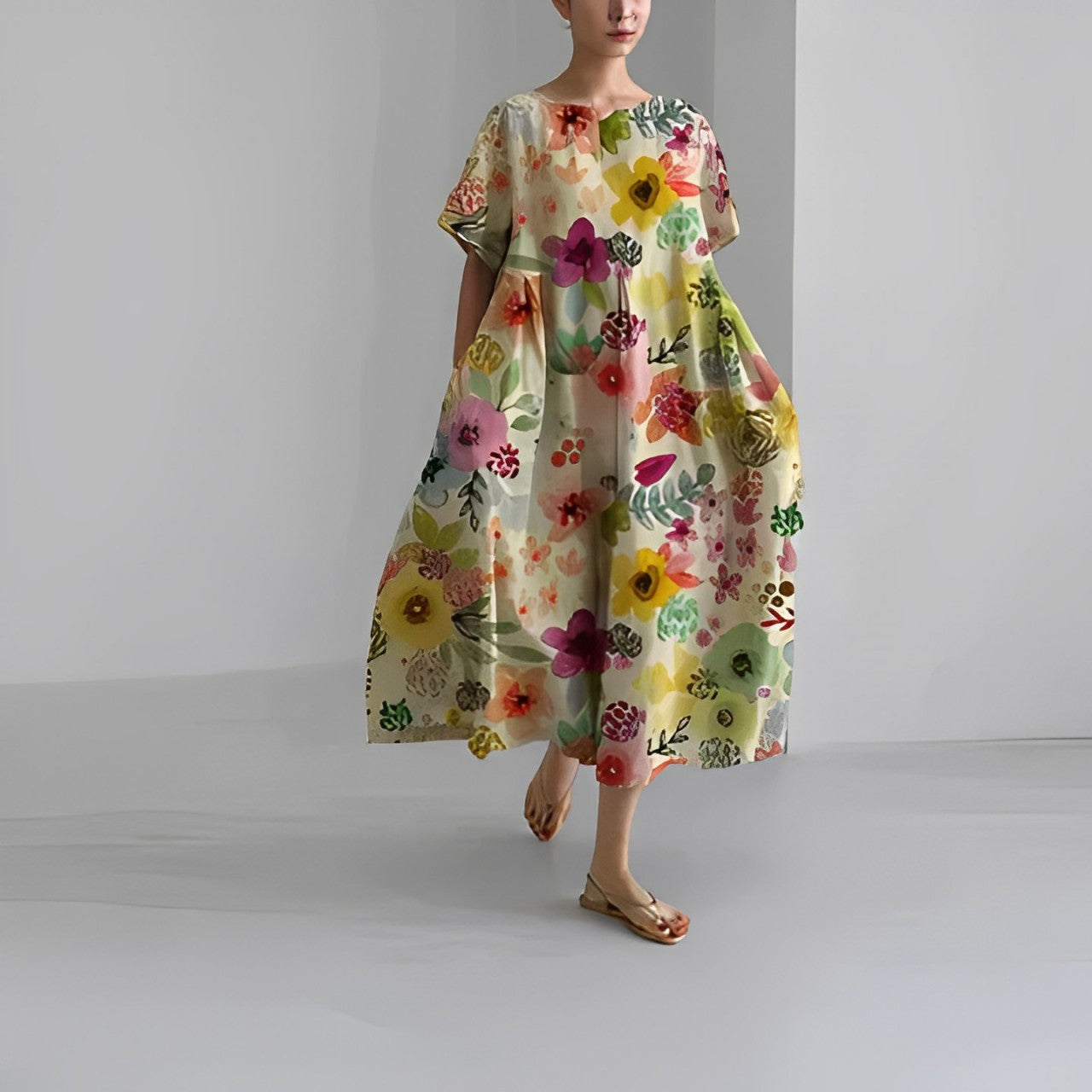 Amelia™ | Bohemien bloemenjurk