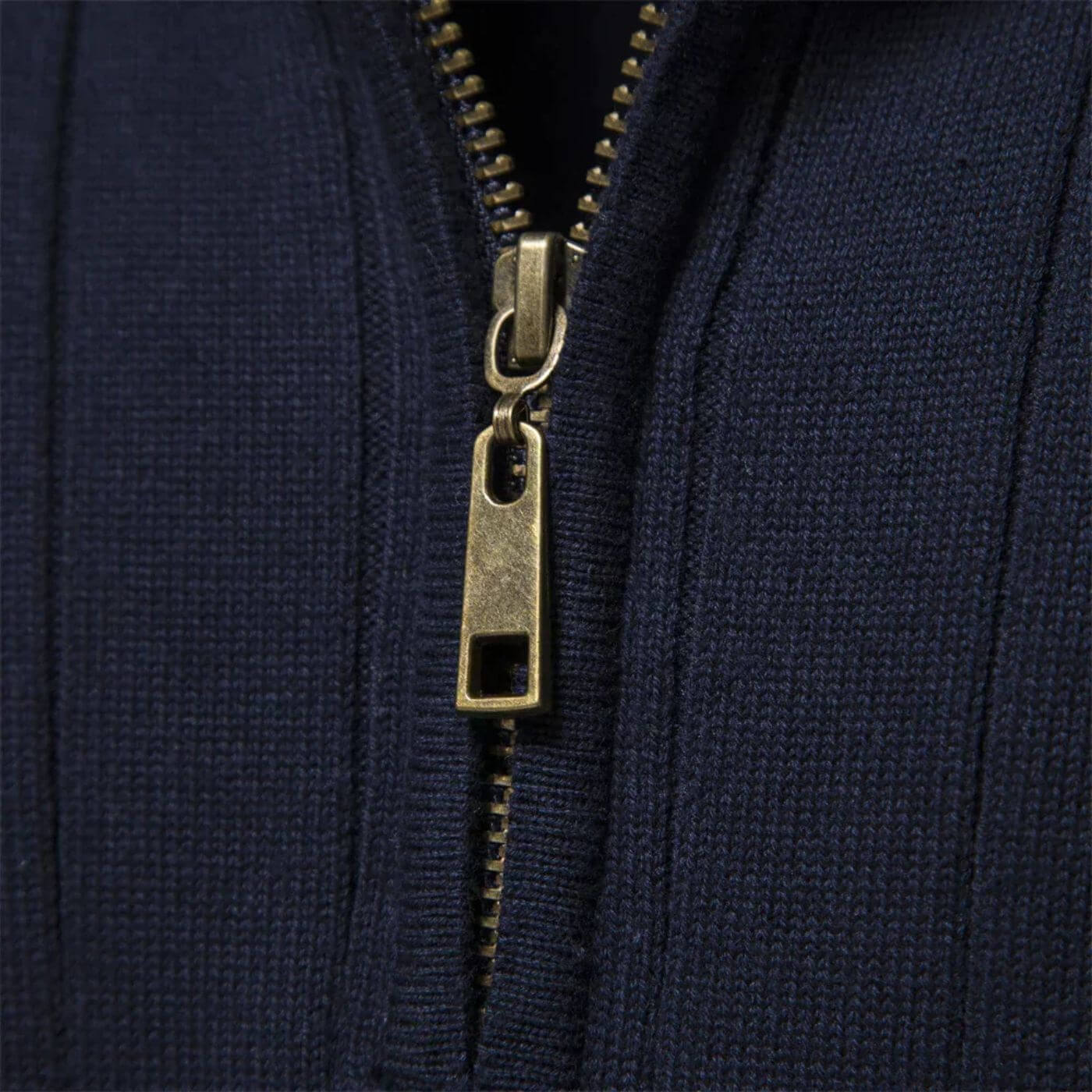 Flint™ | Klassieke Gebreide Quarter-Zip Trui