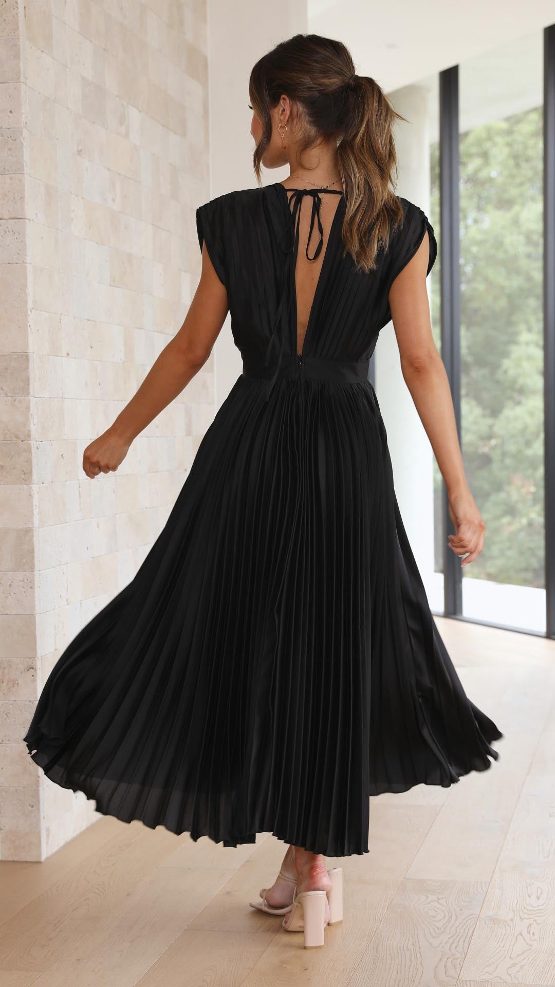 Maria™ | Elegant Geplooide Jurk