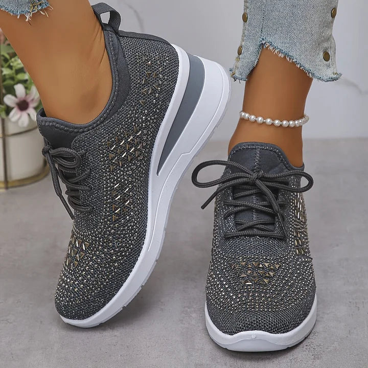 Giselle™ | Orthopedische sneakers met sprankelende strass