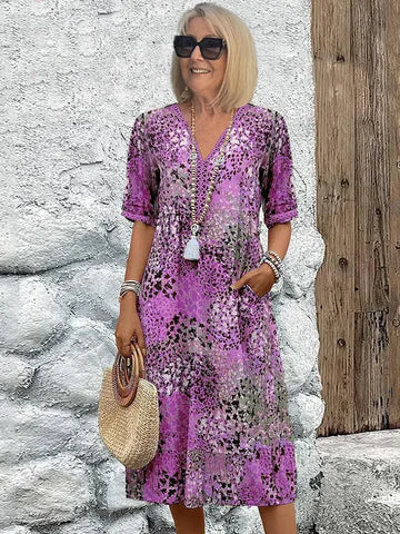 Lina™ | Midi-jurk met print
