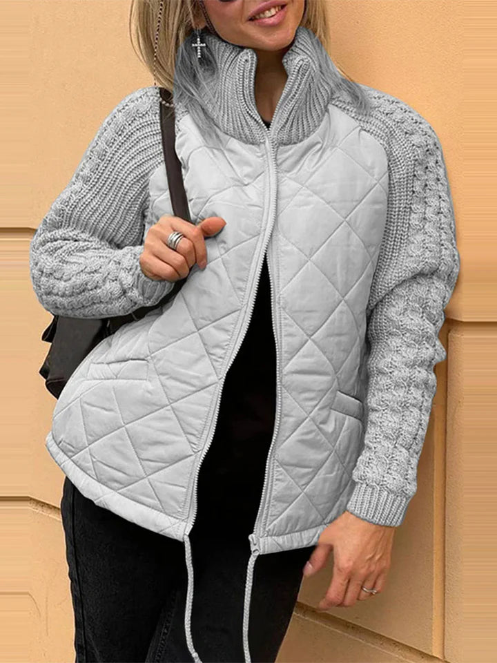 Belina™ | Casual Patchwork Jas met Rits