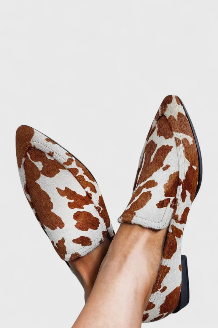 Godelieve™ | Mocassins met Lage Hak en Spitse Neus