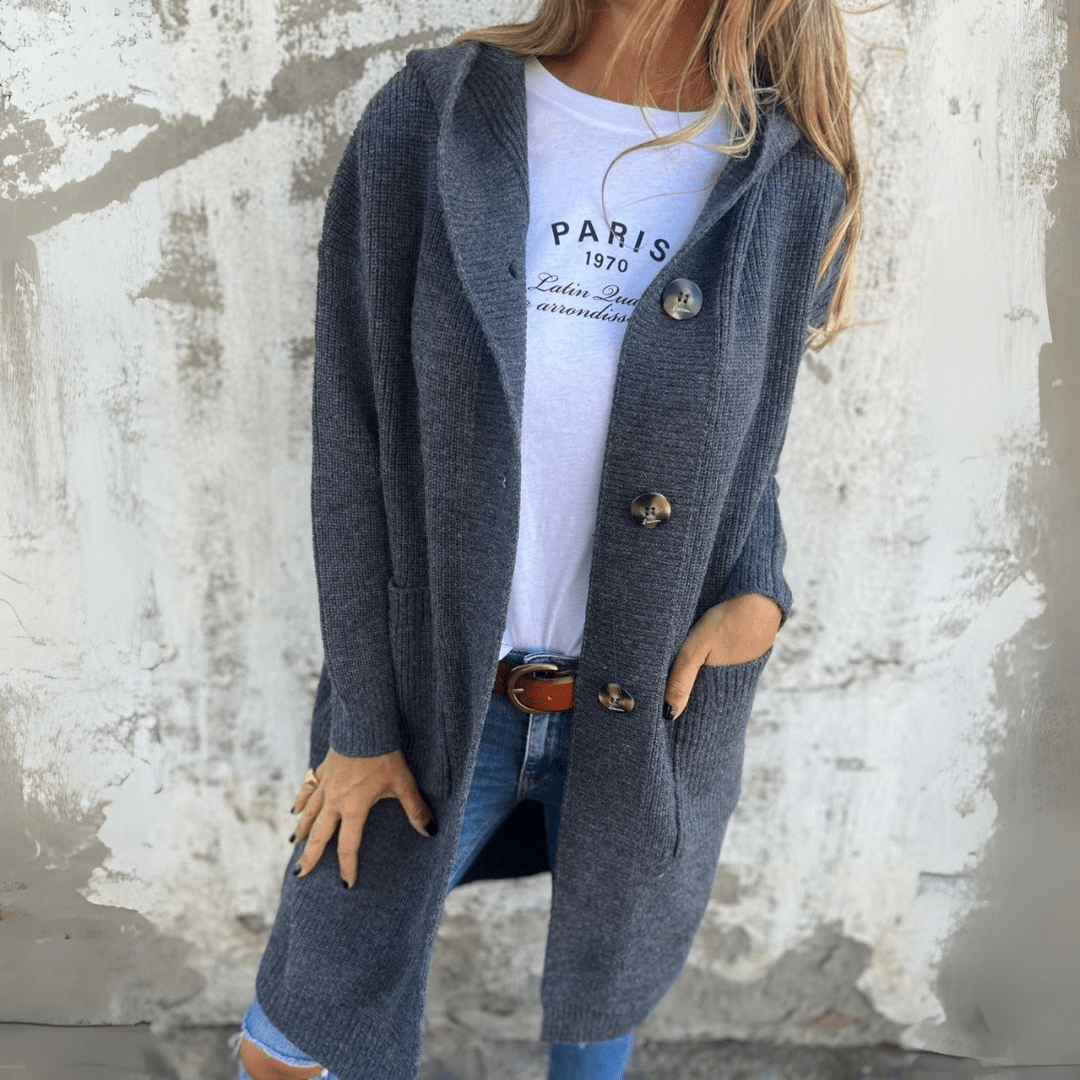 Monica™ | Lange en Elegante Dames Cardigan
