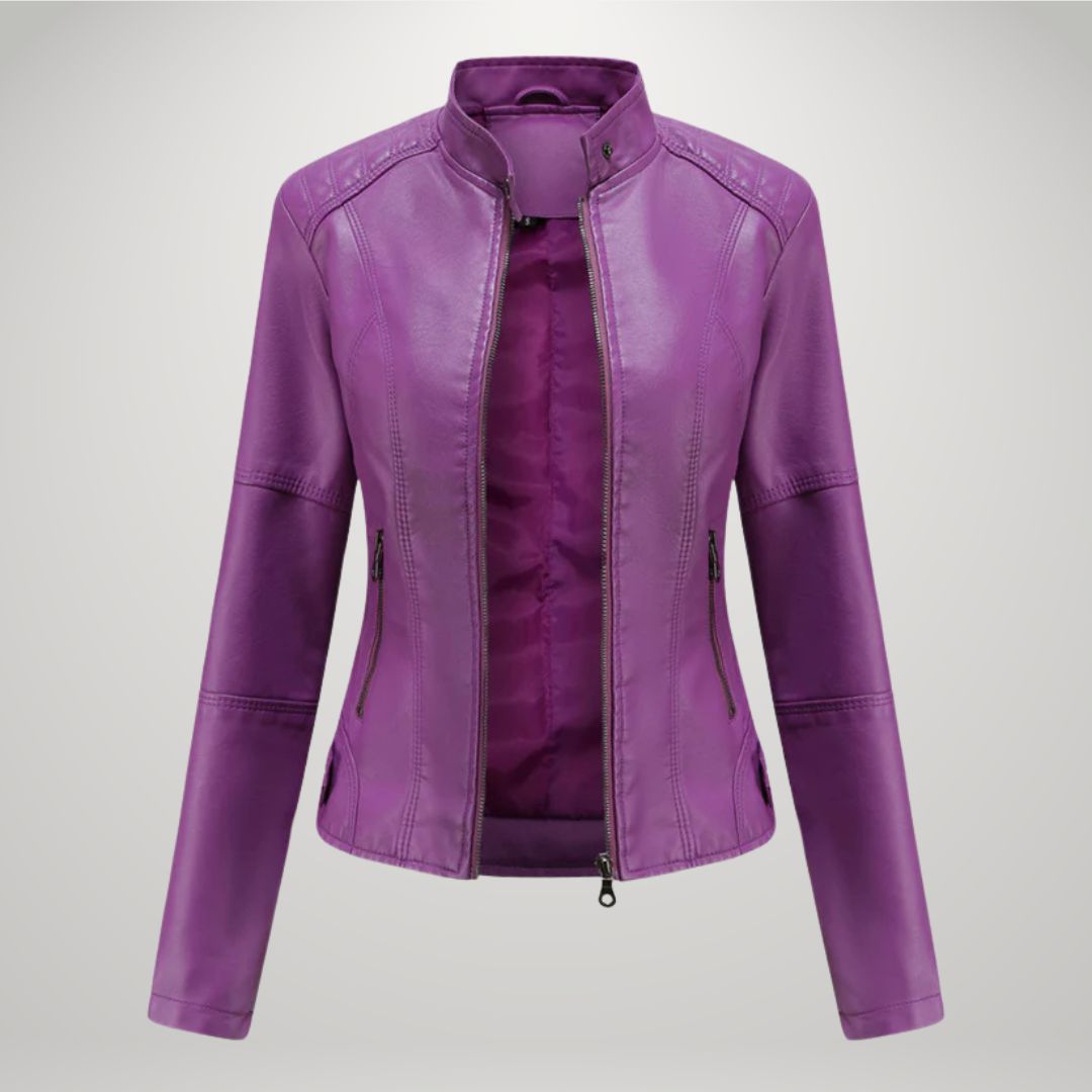 Lucyna™ | Lederen bikerjas