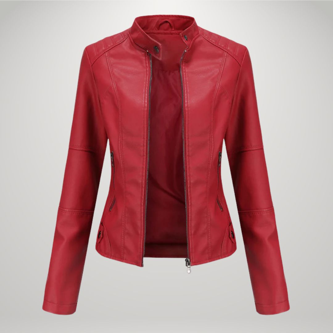 Lucyna™ | Lederen bikerjas