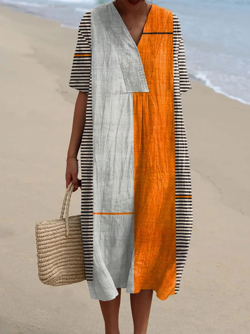 Elina™ | Gestreepte jurk