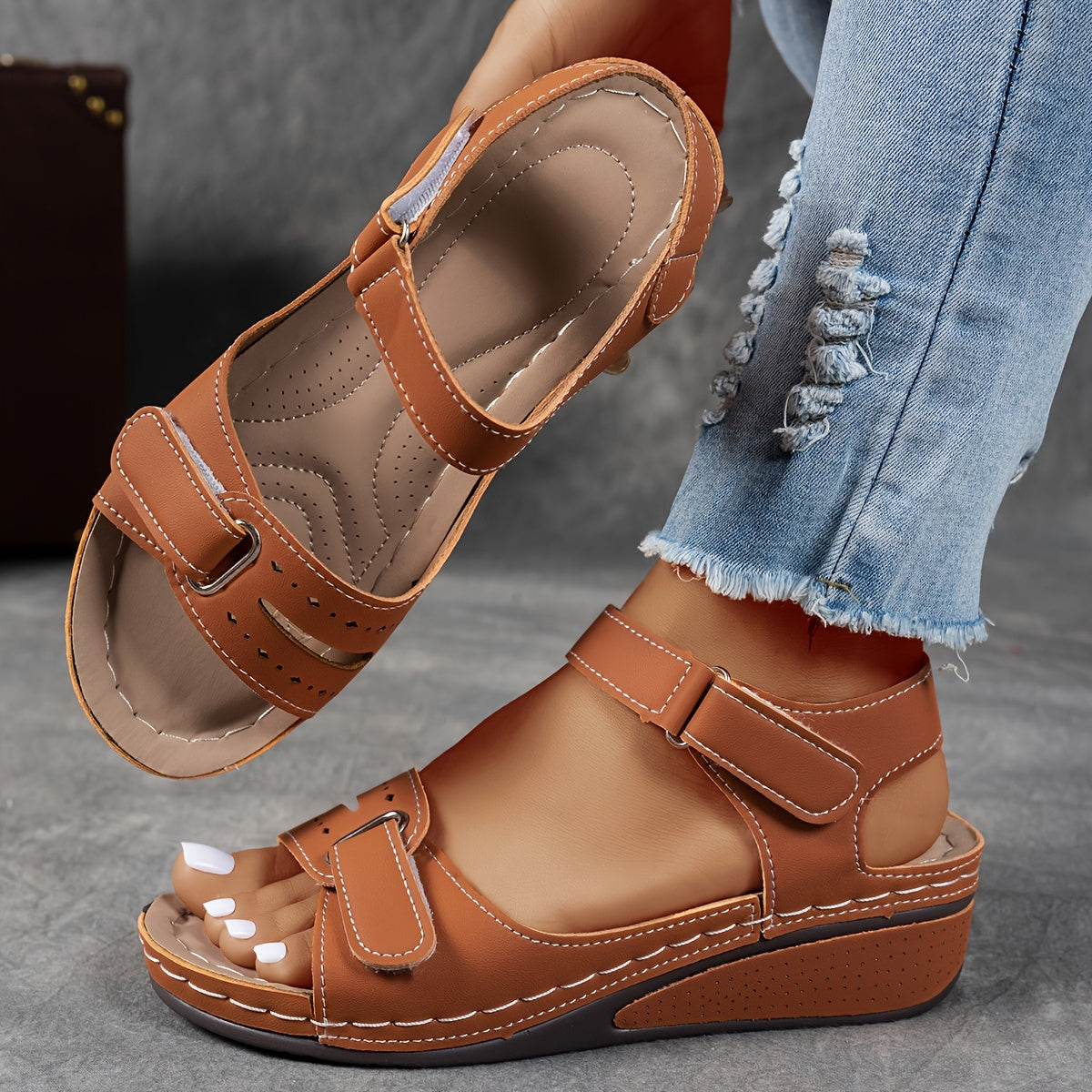 Vera™ | Orthopedische sandalen met sleehak