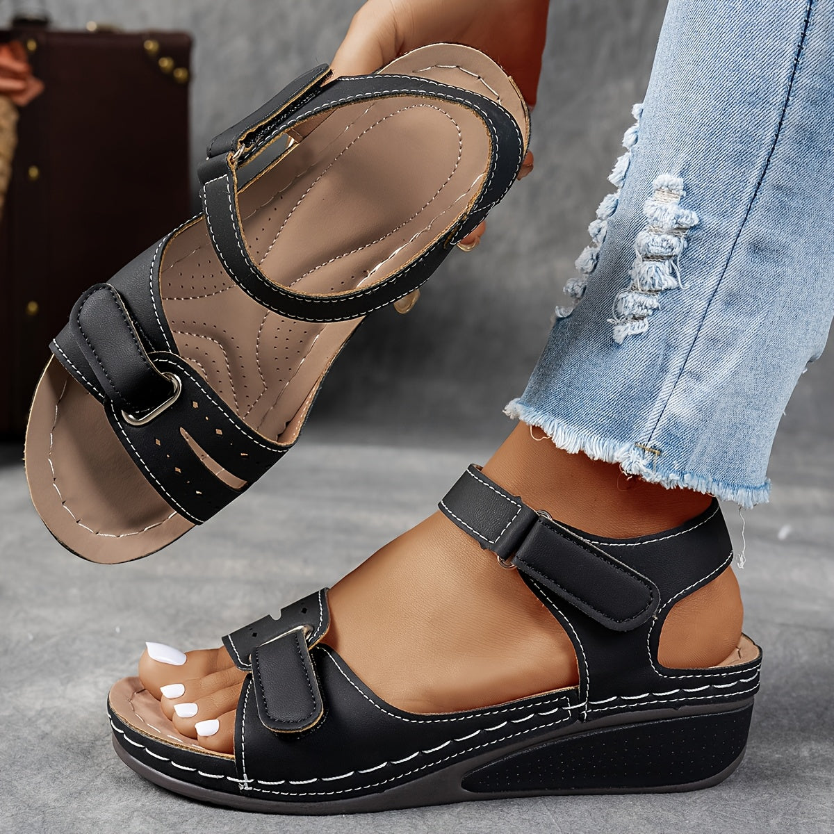 Vera™ | Orthopedische sandalen met sleehak