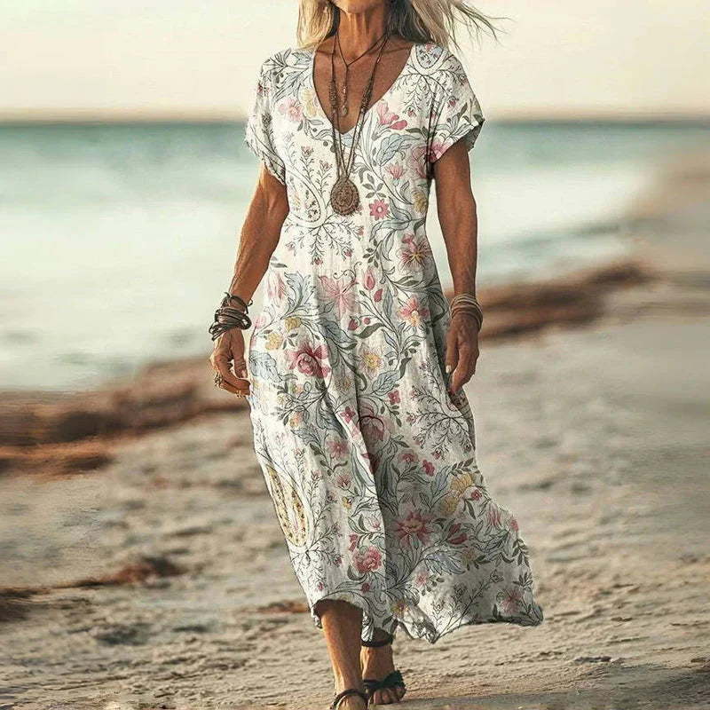 Anouk™ | Jurk met vintage verloop en zomerse touch