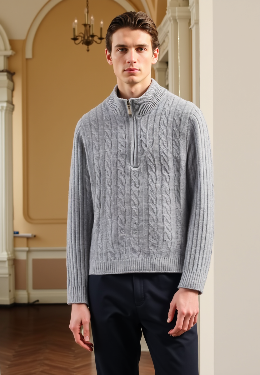 Koen™ | Premium Gebreide Quarter-Zip Trui