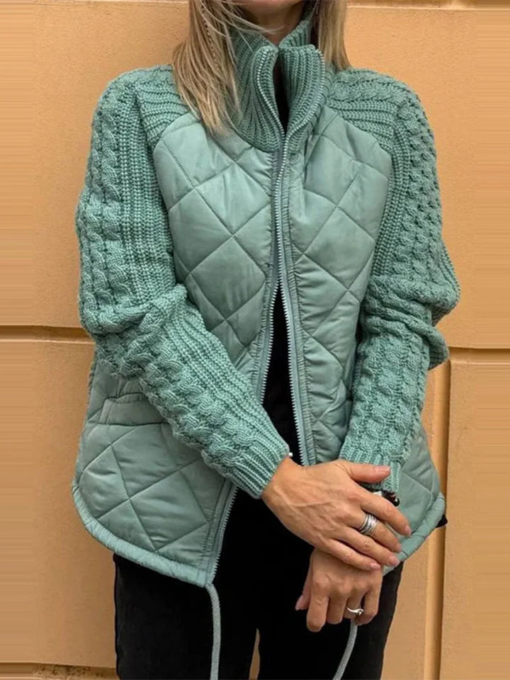 Belina™ | Casual Patchwork Jas met Rits