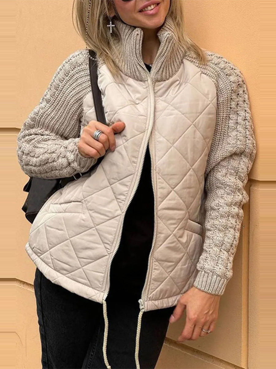Belina™ | Casual Patchwork Jas met Rits