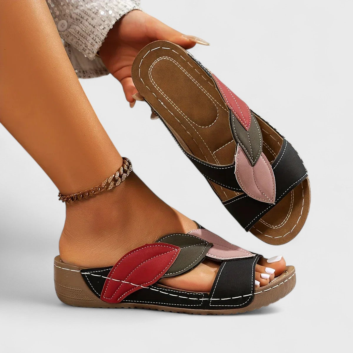 Claudine™ | Instapsandalen met orthopedisch comfort