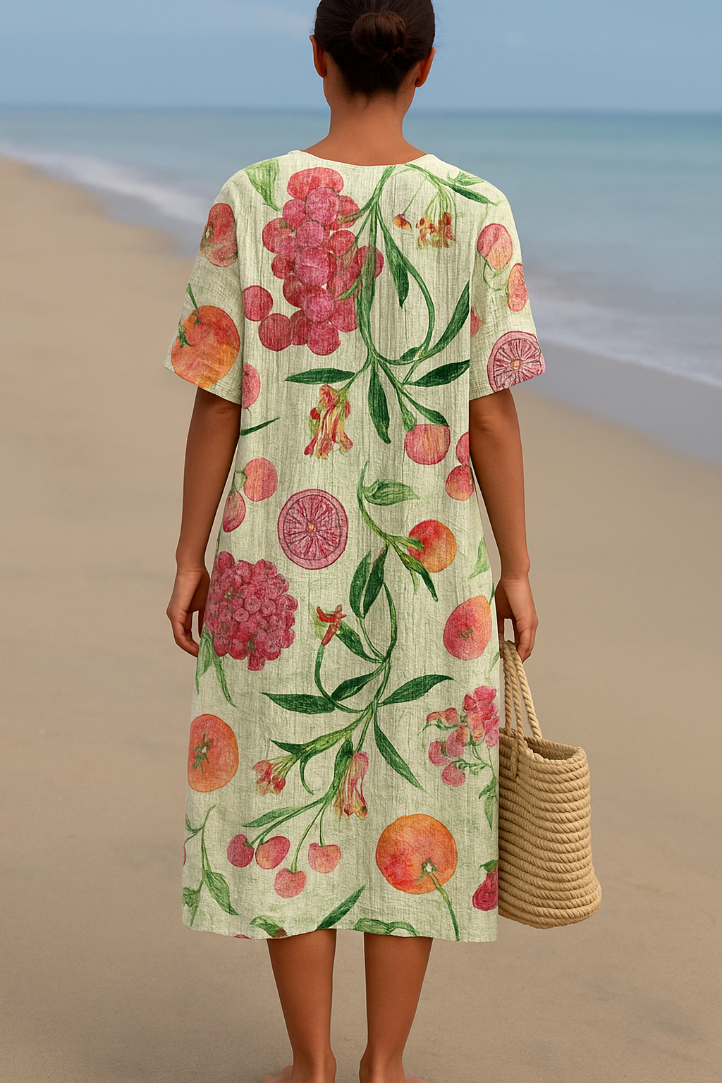 Saar™ | Vintage botanische jurk