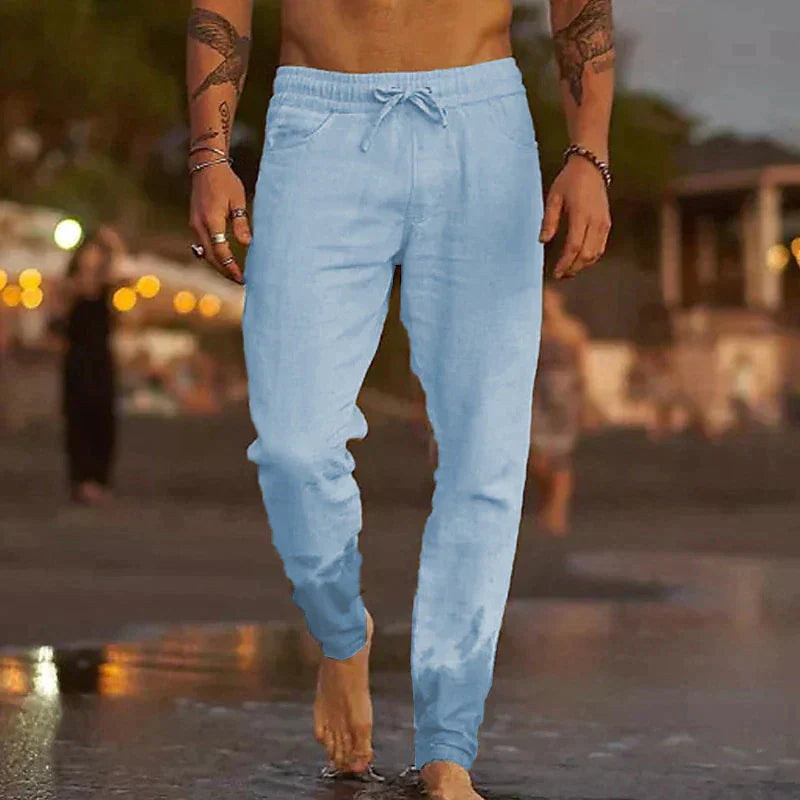 Virgil™ | Linnen strandbroek