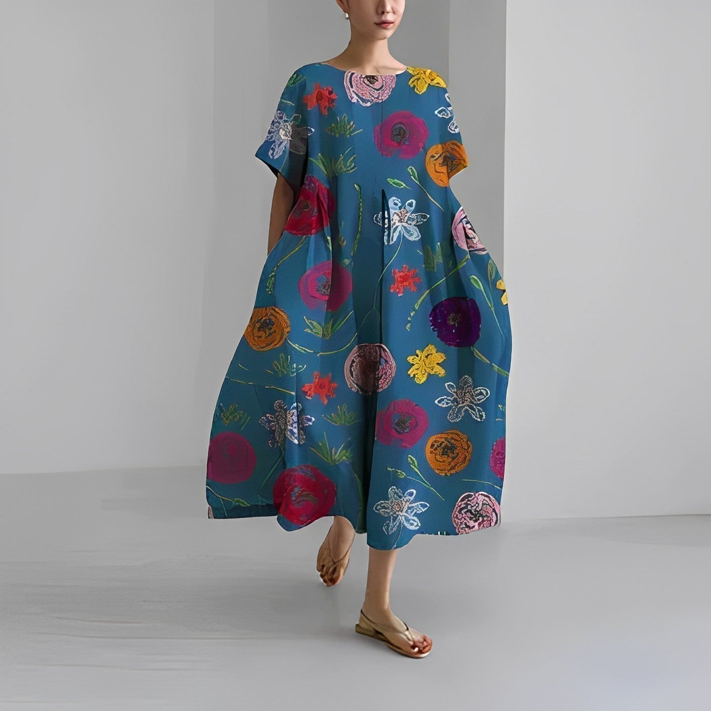 Amelia™ | Bohemien bloemenjurk