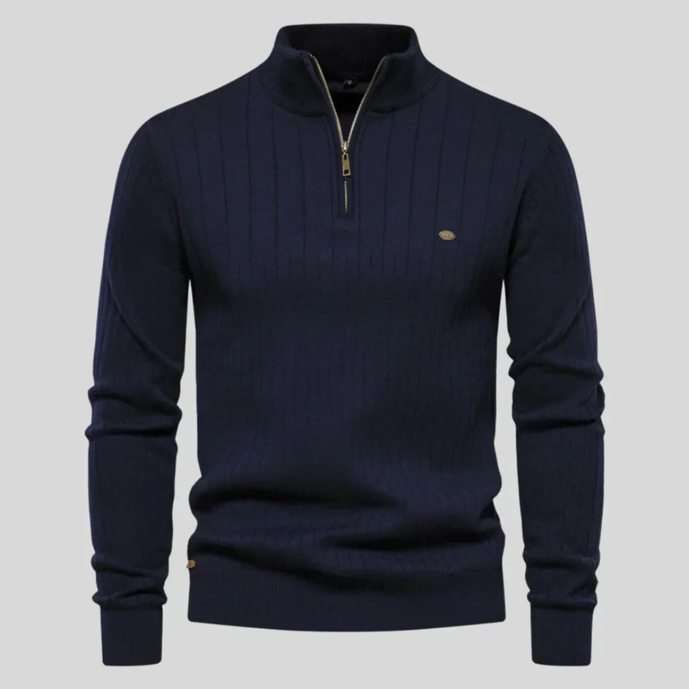 Flint™ | Klassieke Gebreide Quarter-Zip Trui