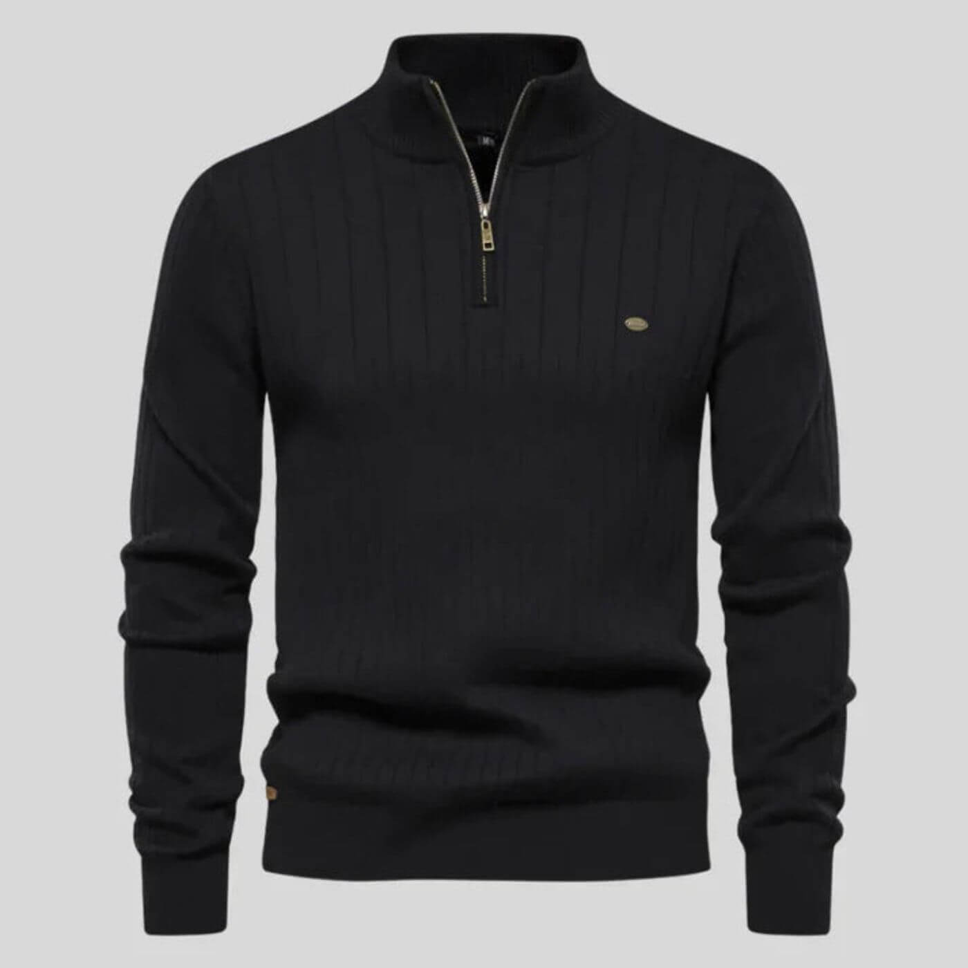 Flint™ | Klassieke Gebreide Quarter-Zip Trui