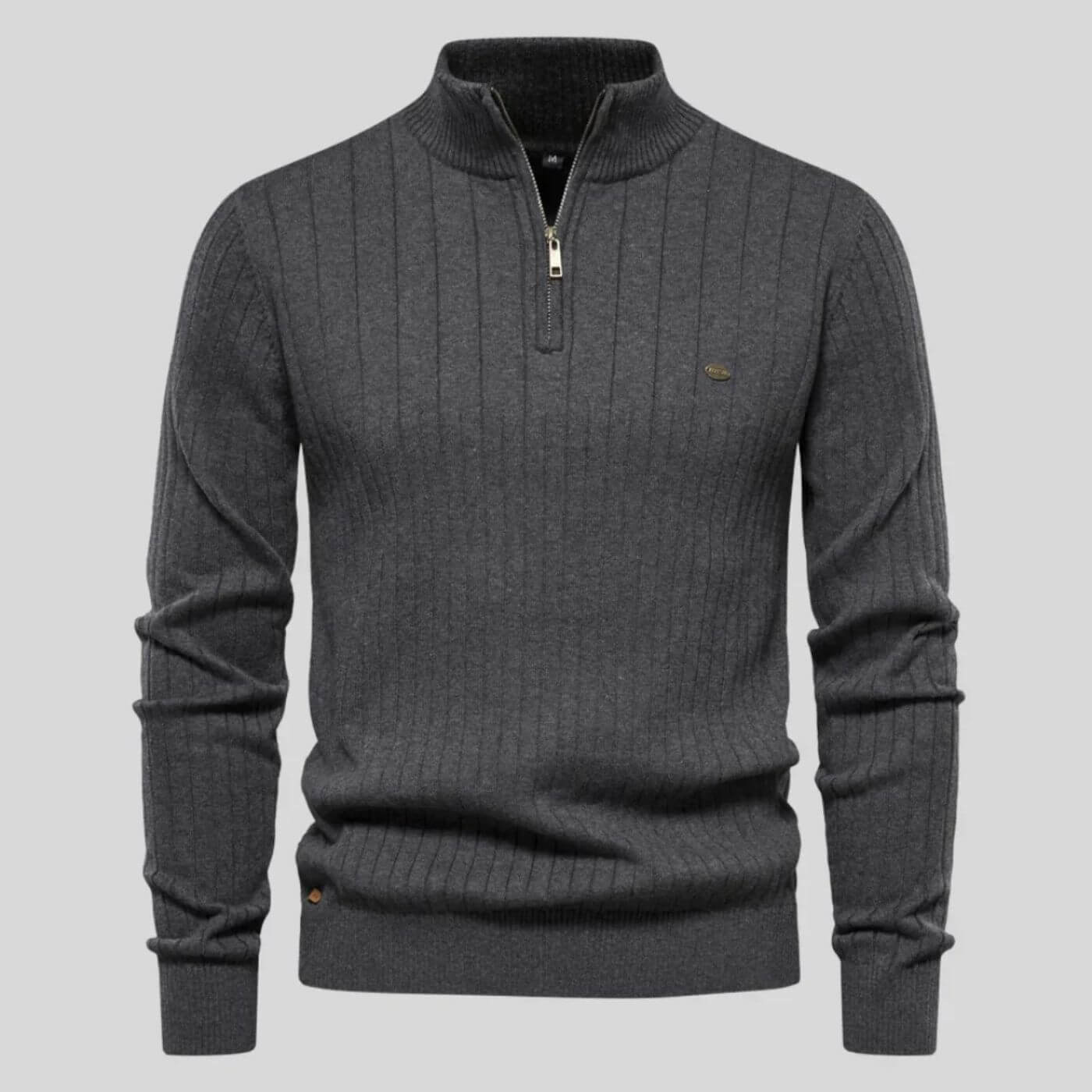 Flint™ | Klassieke Gebreide Quarter-Zip Trui