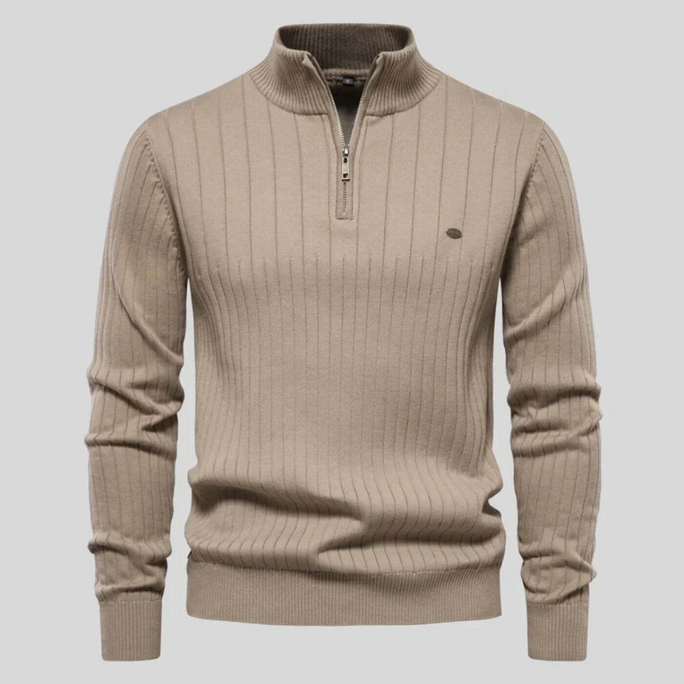 Flint™ | Klassieke Gebreide Quarter-Zip Trui