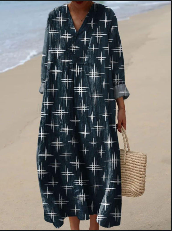 Elicia™ | Bohemien sterrenprint jurk