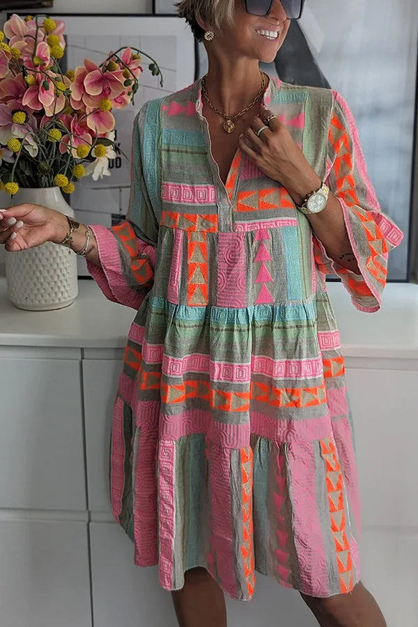 Juliane™ | Boho laagjesjurk met zwierige pasvorm