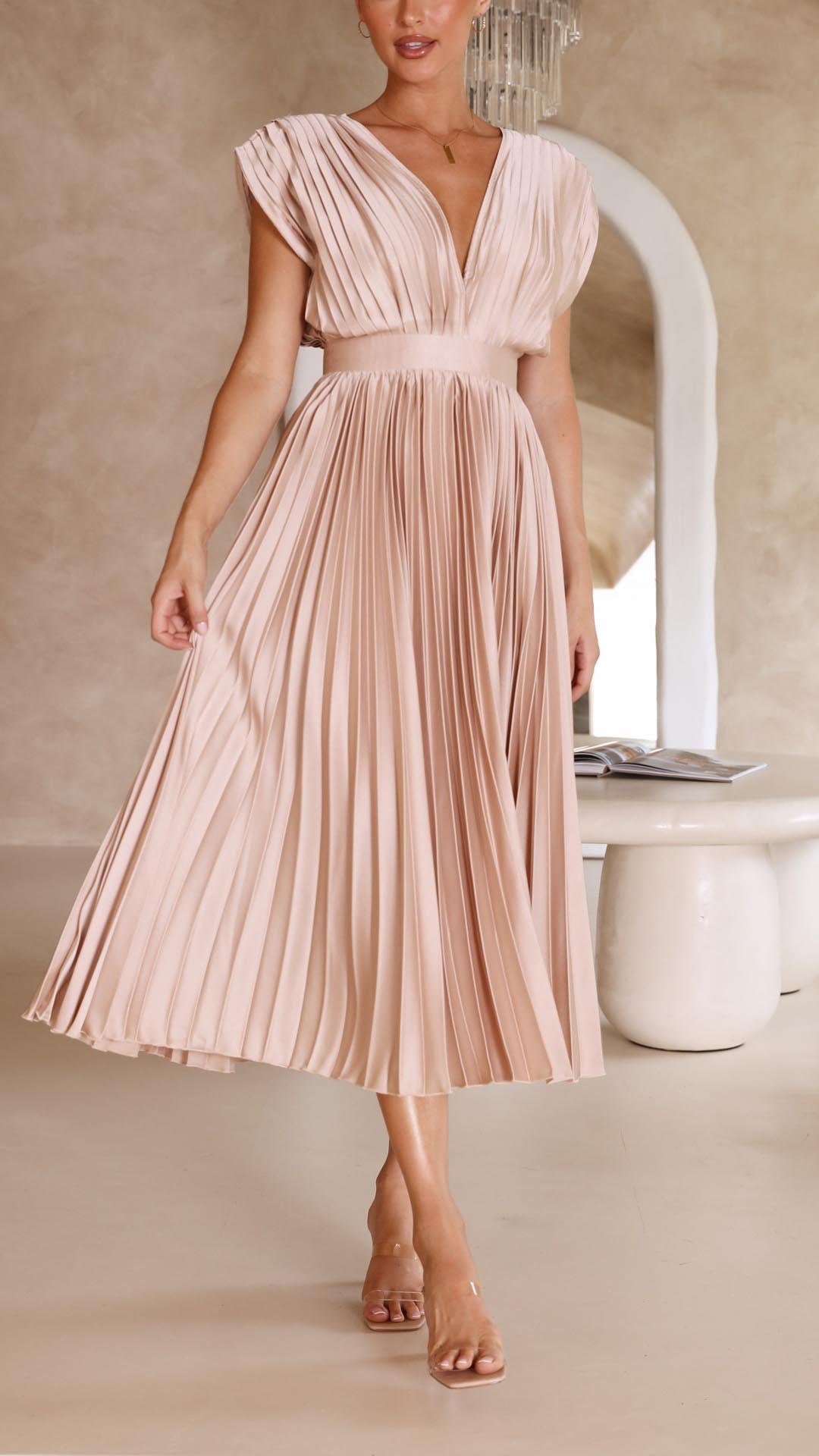 Maria™ | Elegant Geplooide Jurk