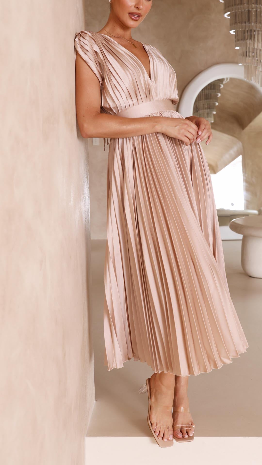 Maria™ | Elegant Geplooide Jurk