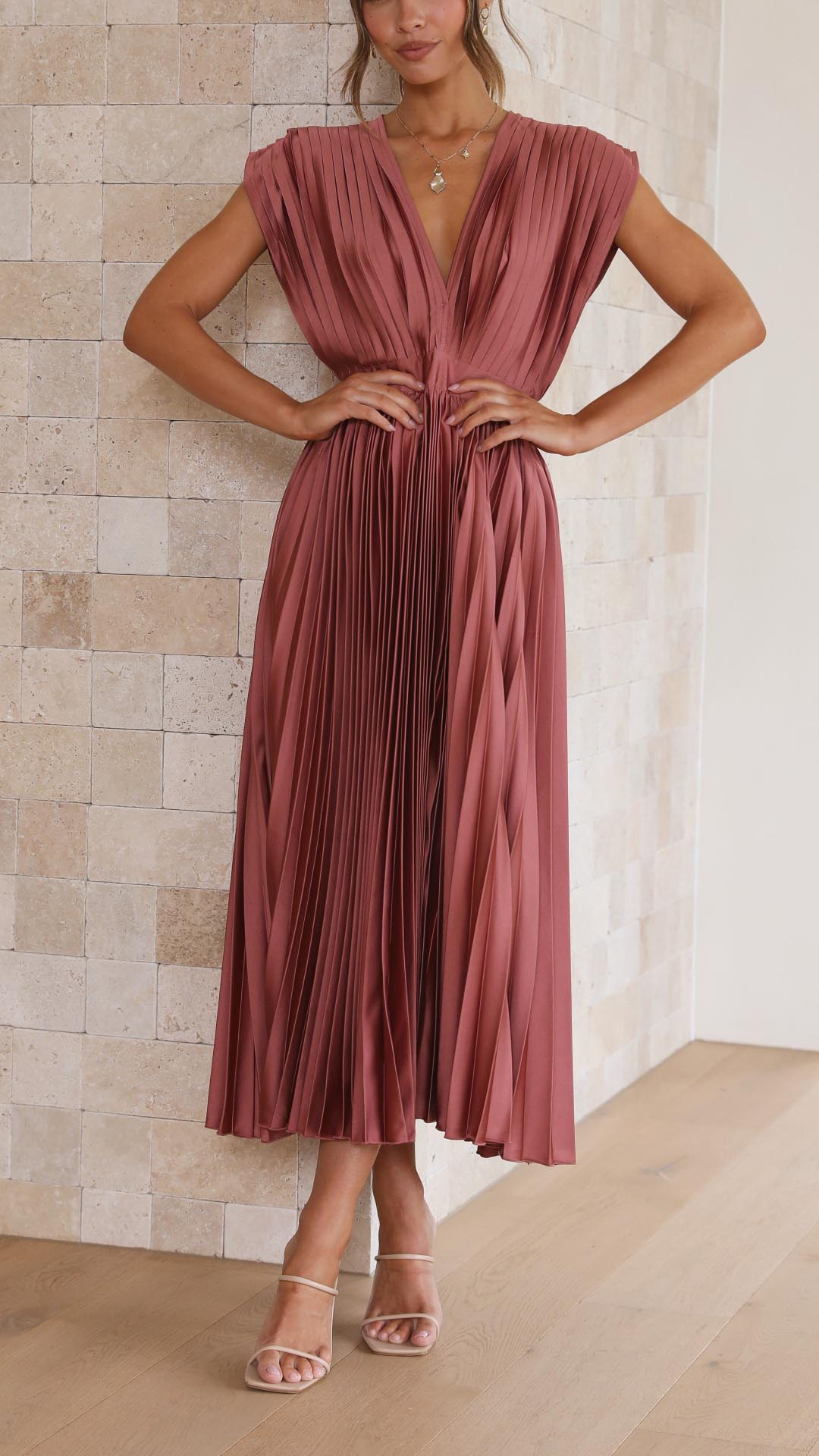 Maria™ | Elegant Geplooide Jurk