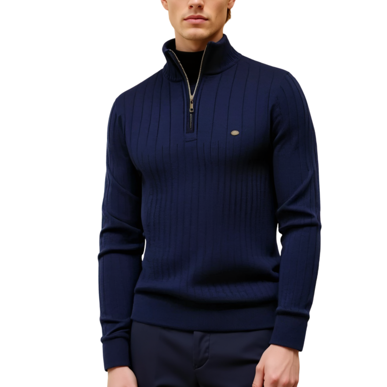 Flint™ | Klassieke Gebreide Quarter-Zip Trui
