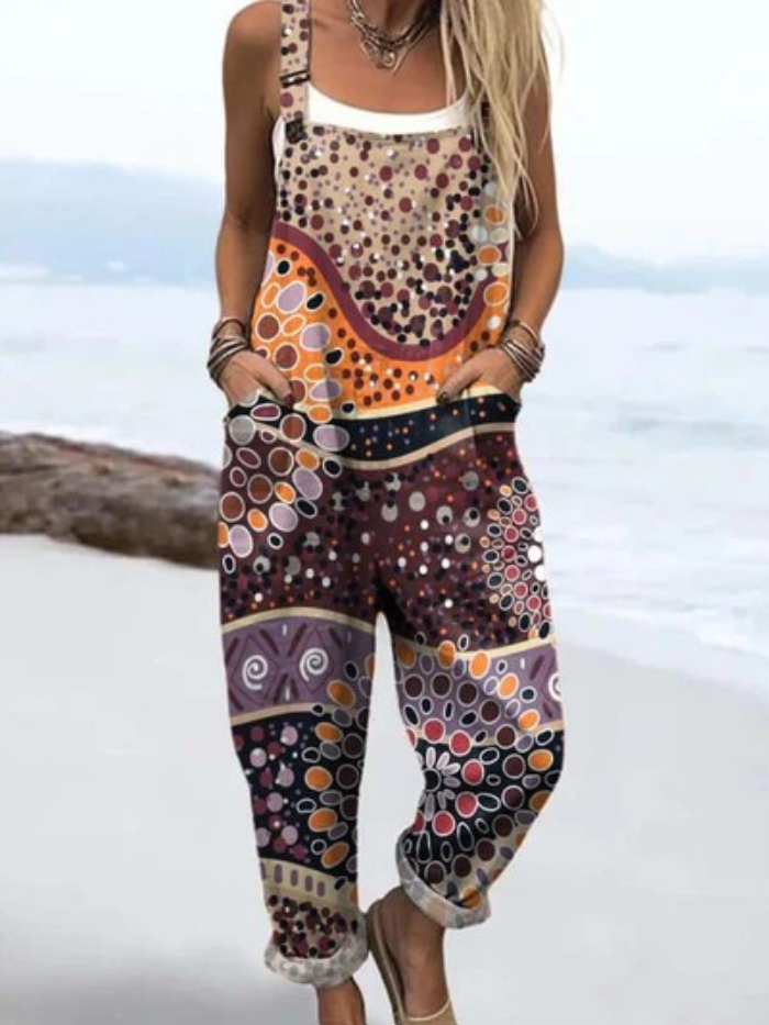 Lara™ | Tuinbroek met tribalprint