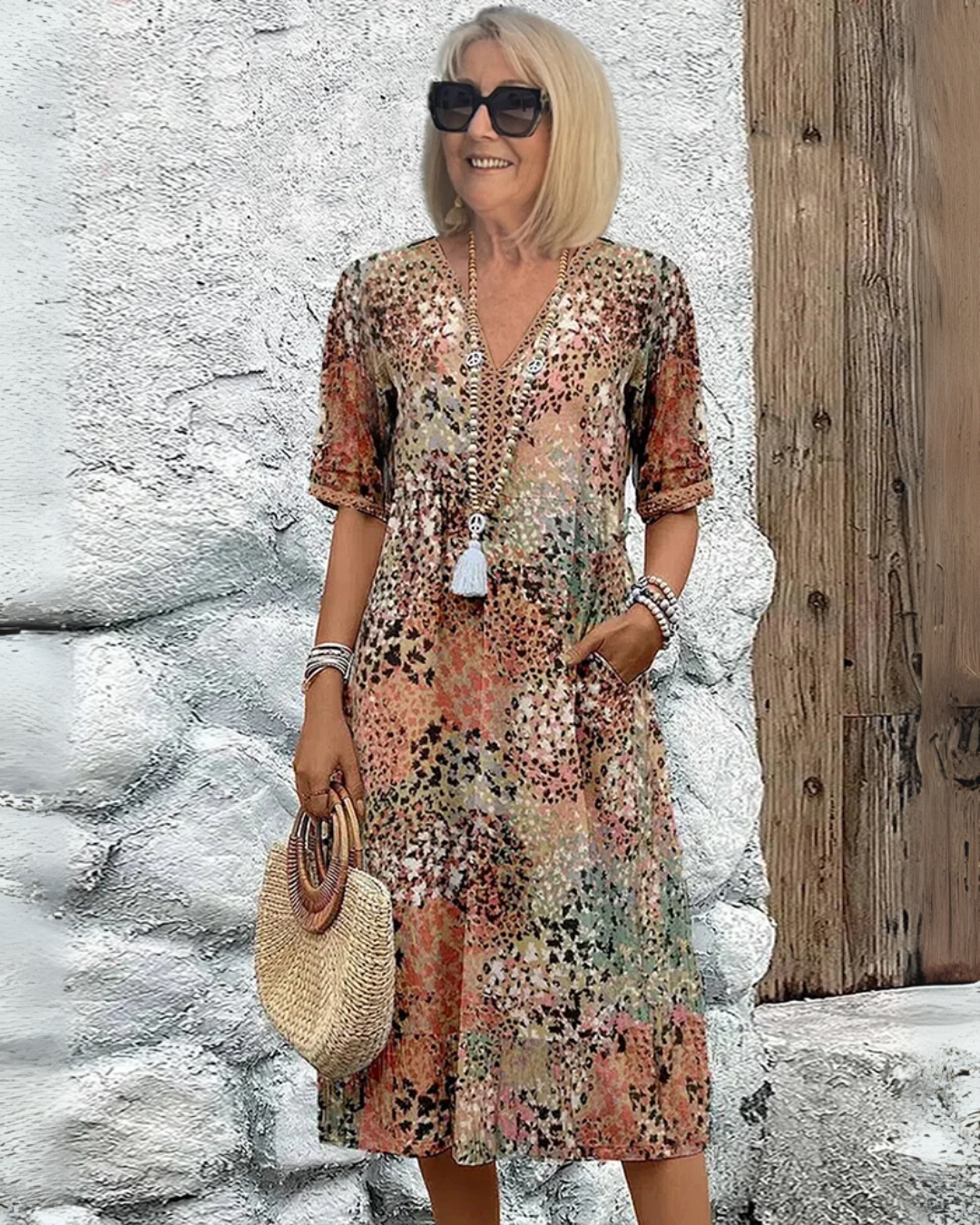Lina™ | Midi-jurk met print