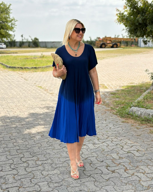 Manuela™ | Elegante jurk met korte mouwen