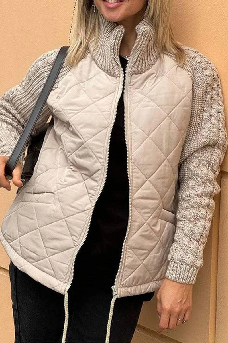 Belina™ | Casual Patchwork Jas met Rits