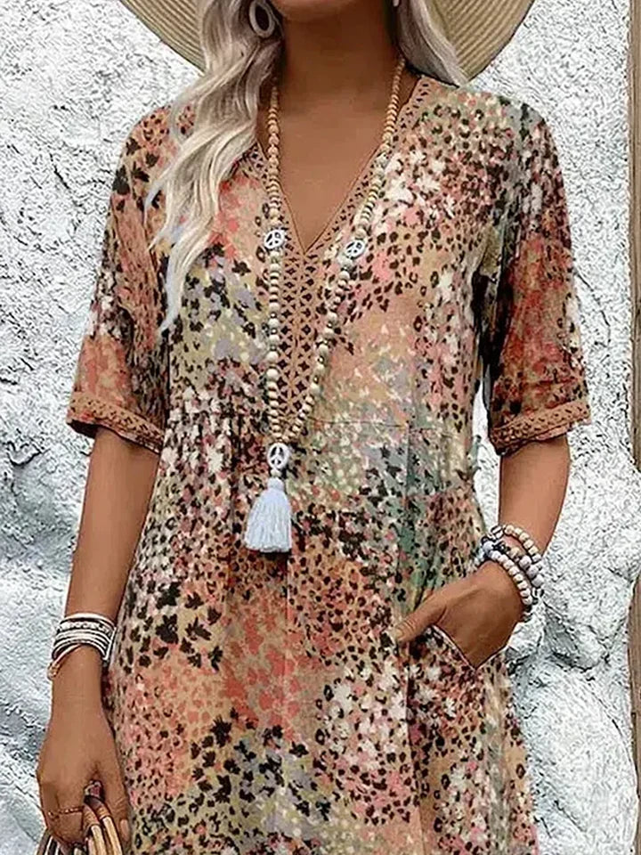 Lina™ | Midi-jurk met print