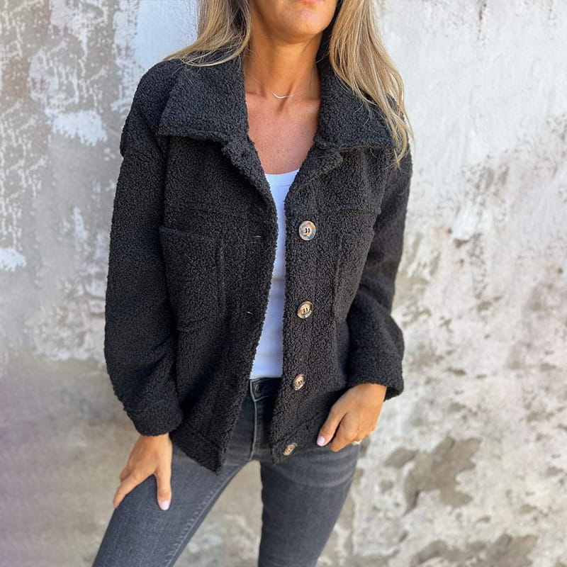 Annie™ | Trendy jas met zachte stof