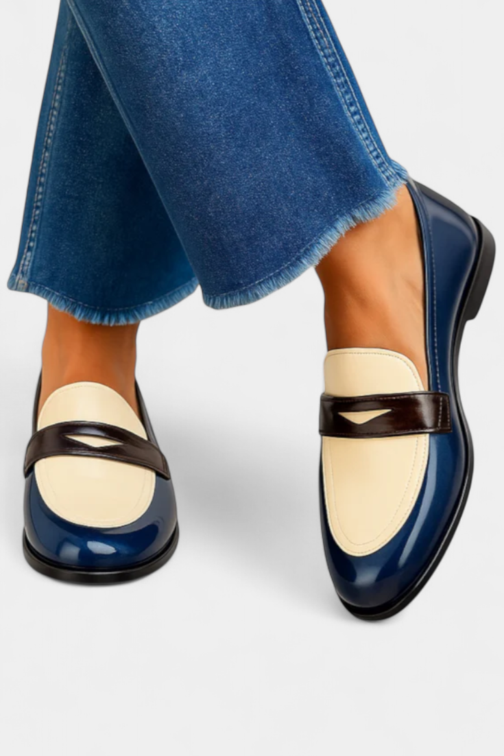Carlijn™ | Bicolor Mocassins met Tijdloze Stijl