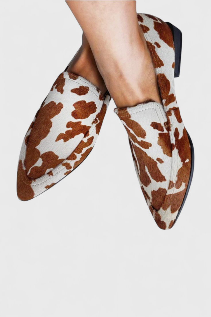 Godelieve™ | Mocassins met Lage Hak en Spitse Neus