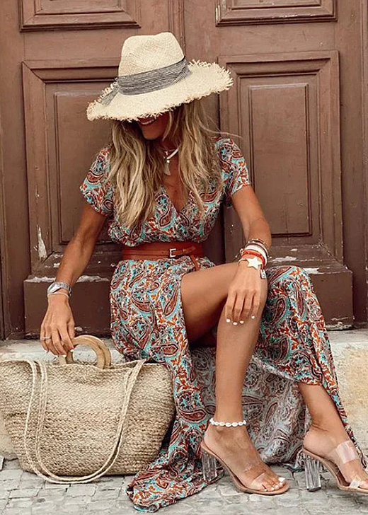 Marije™ | Zwierige Boho Maxi Jurk