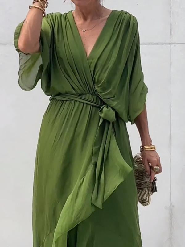 Thyra™ | Elegante jurk met V-hals