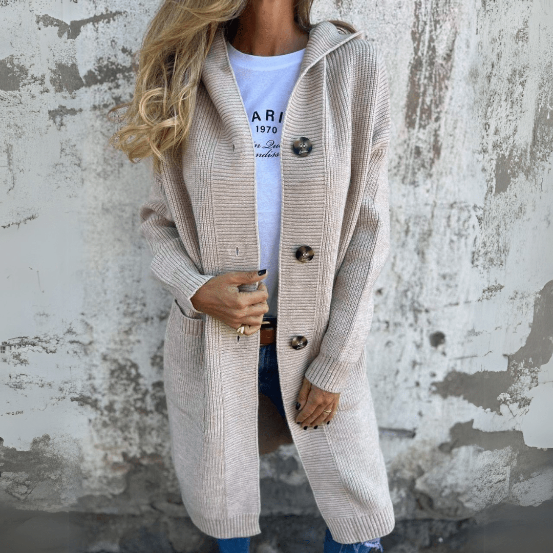 Monica™ | Lange en Elegante Dames Cardigan