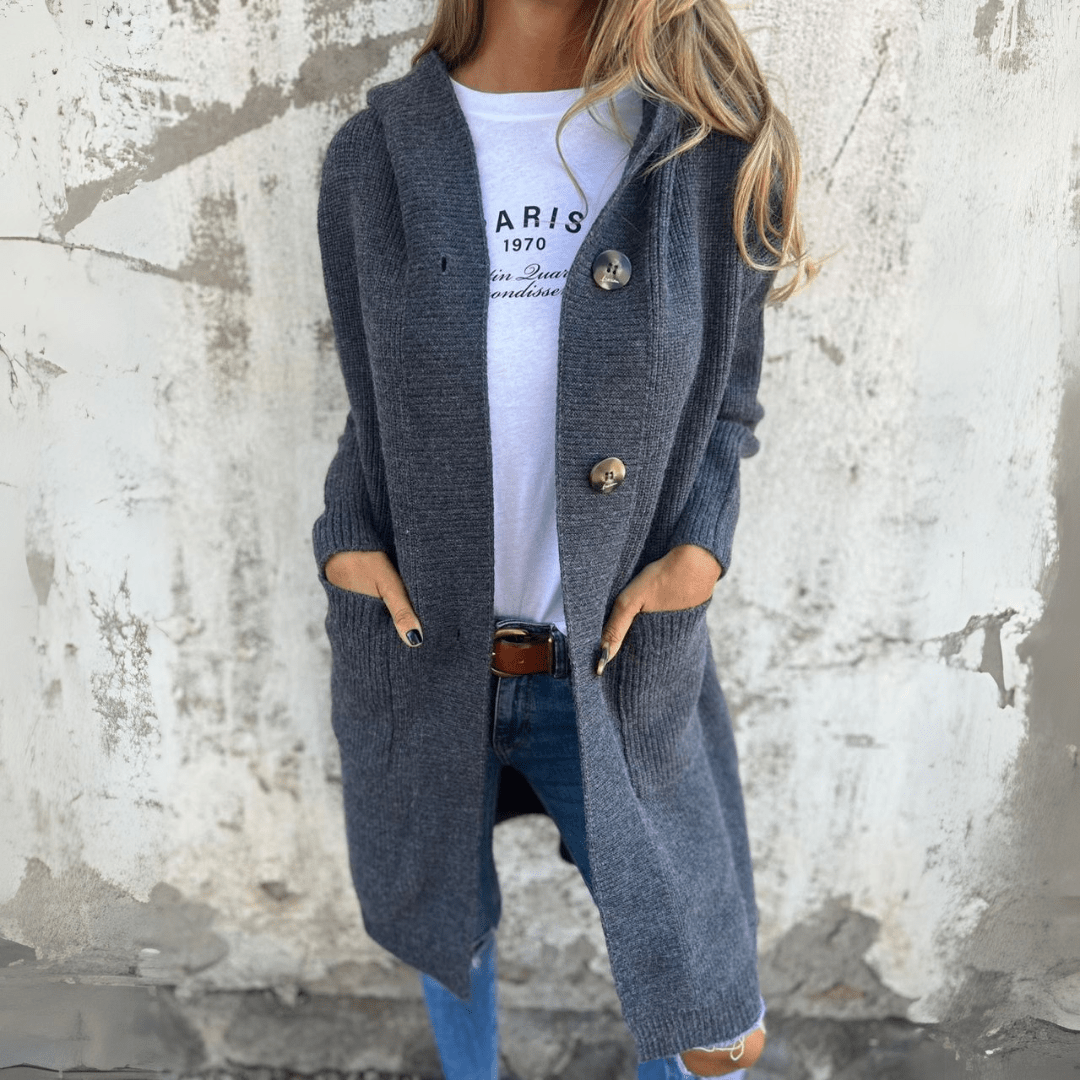 Monica™ | Lange en Elegante Dames Cardigan