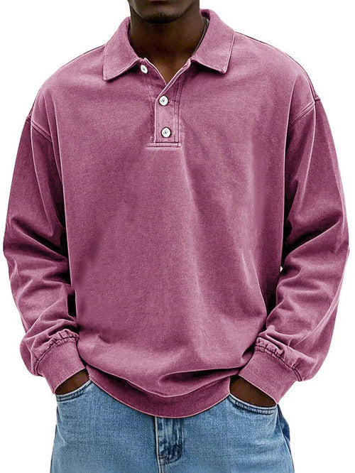 Koen™ | Vintage Overhemd met Lange Mouwen