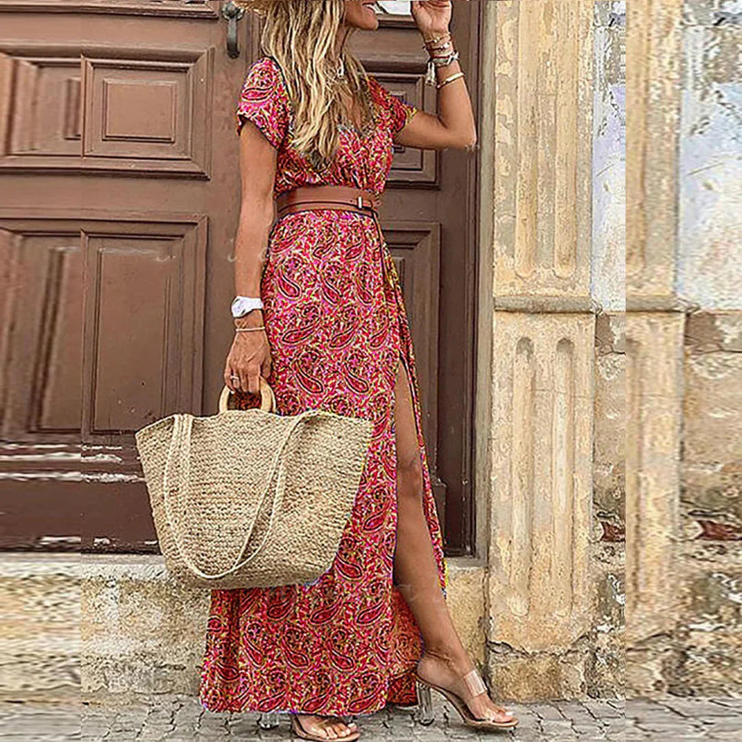 Marije™ | Zwierige Boho Maxi Jurk