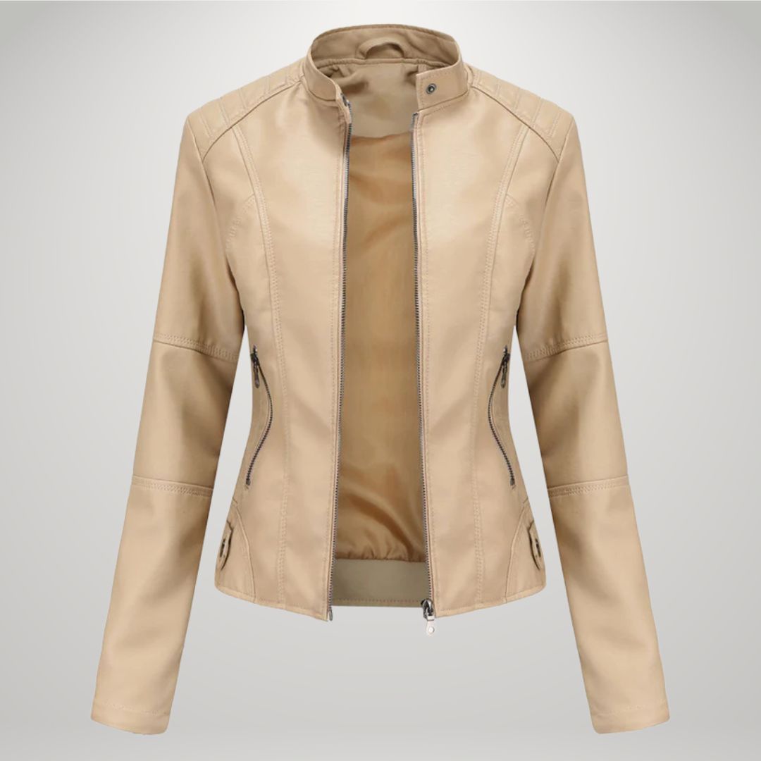 Lucyna™ | Lederen bikerjas