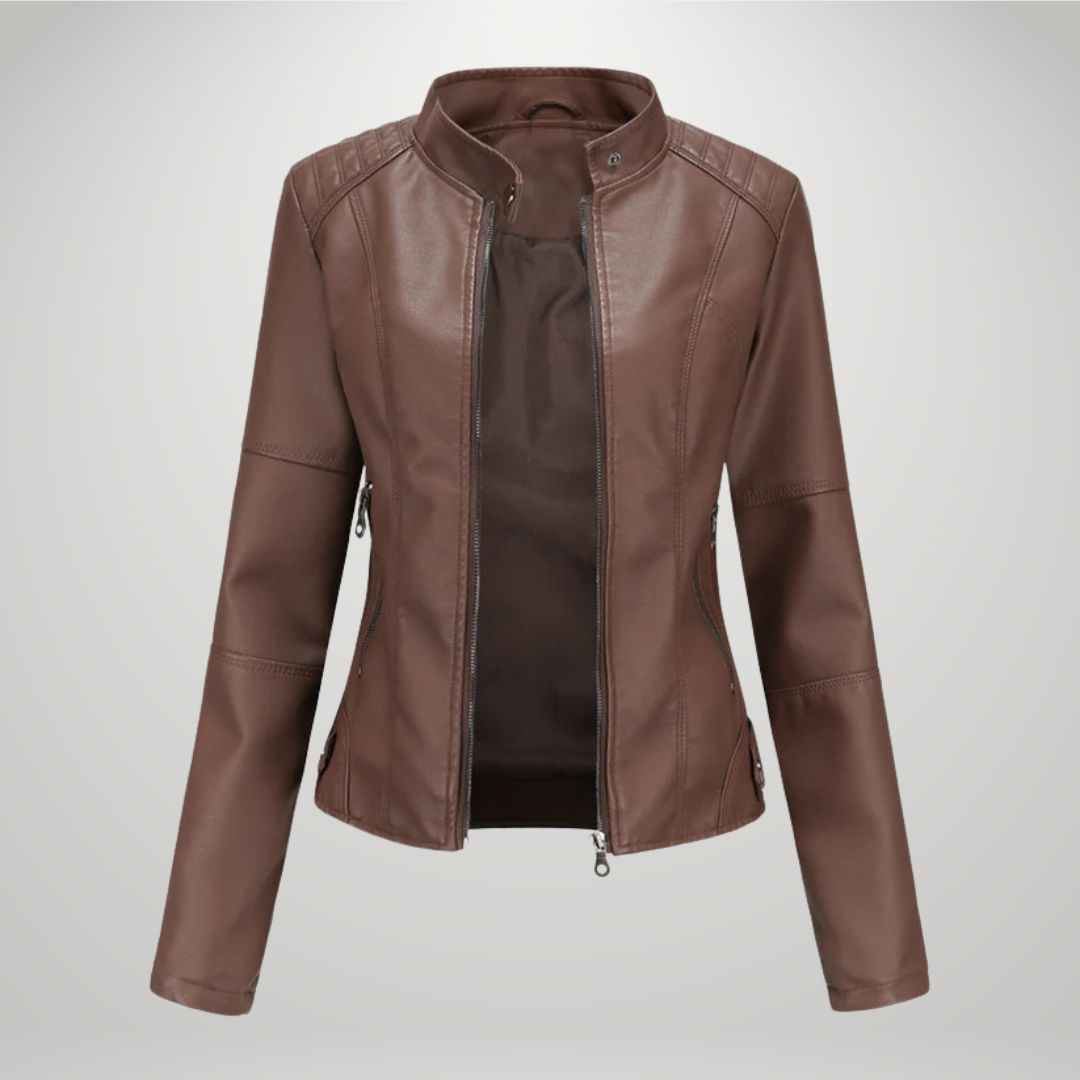 Lucyna™ | Lederen bikerjas