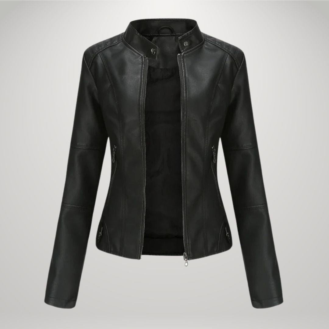 Lucyna™ | Lederen bikerjas